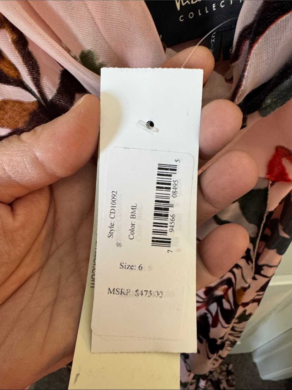 Nicole Miller New York "Palma" Satin Maxi Dress - Picture 6 of 7